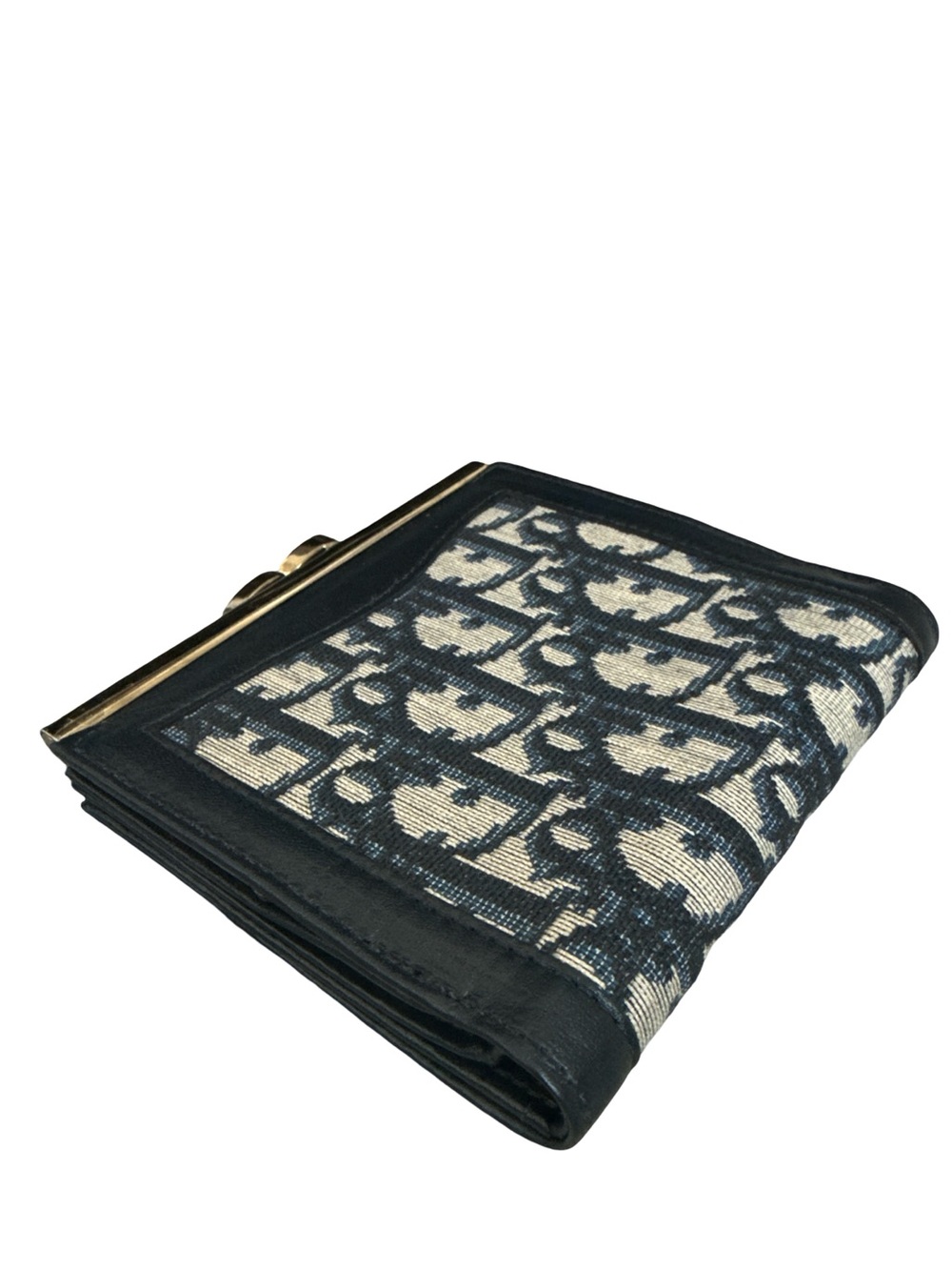 Authentic Dior Black Leather Card Holder with Gold Logo - Picture 9 of 15